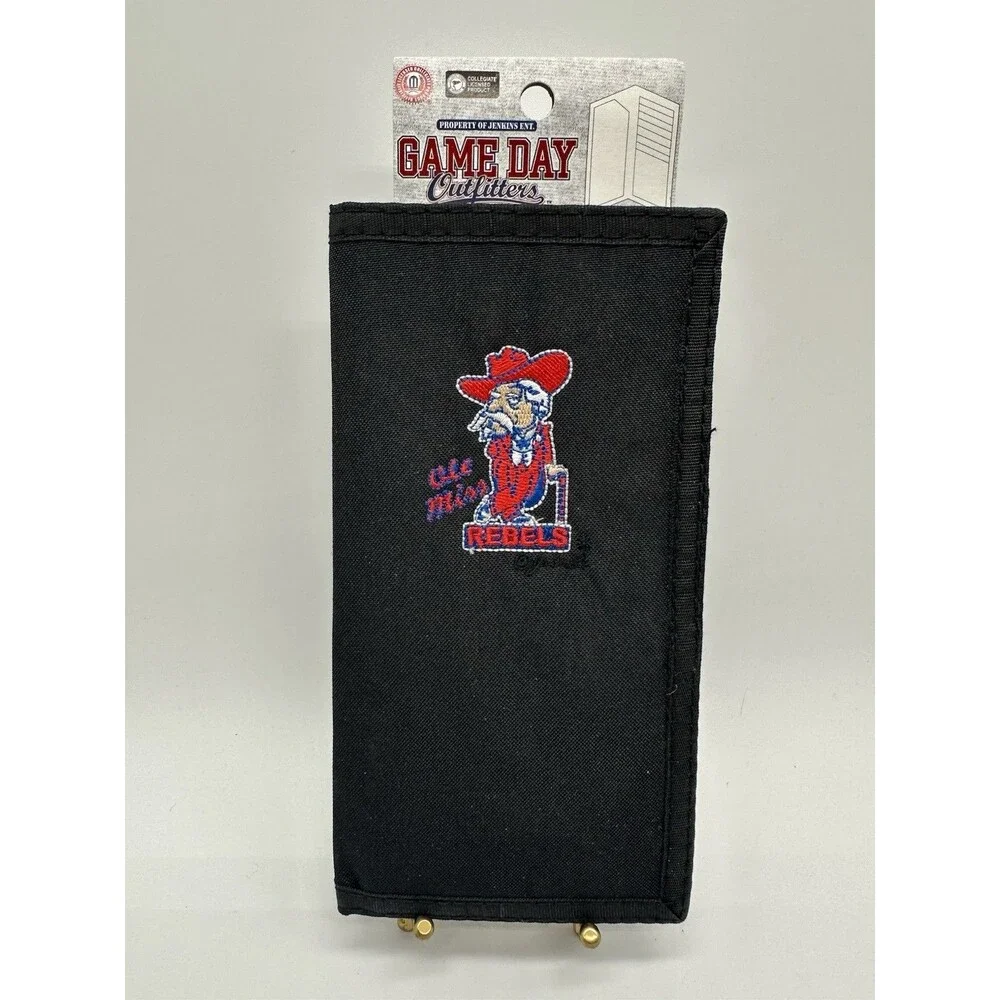 Ole Miss Rebels Embroidered Checkbook Wallet Credit Card Money NCAA Football